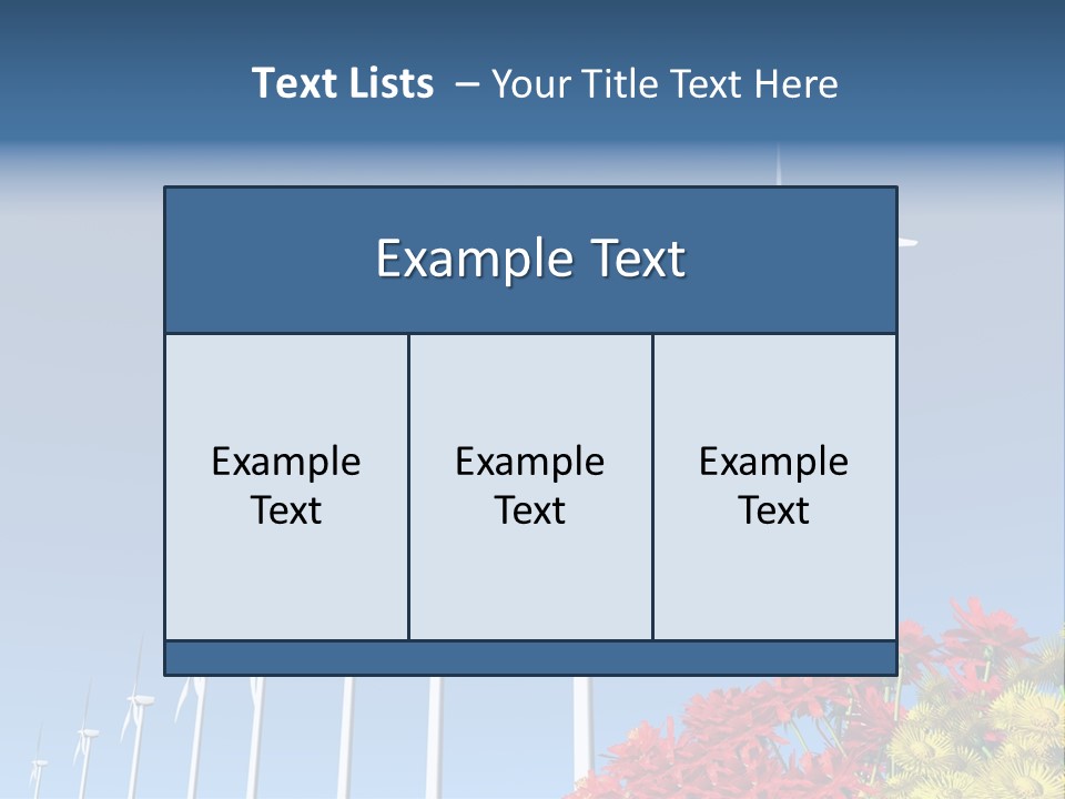 Fields Eolienne Wind PowerPoint Template