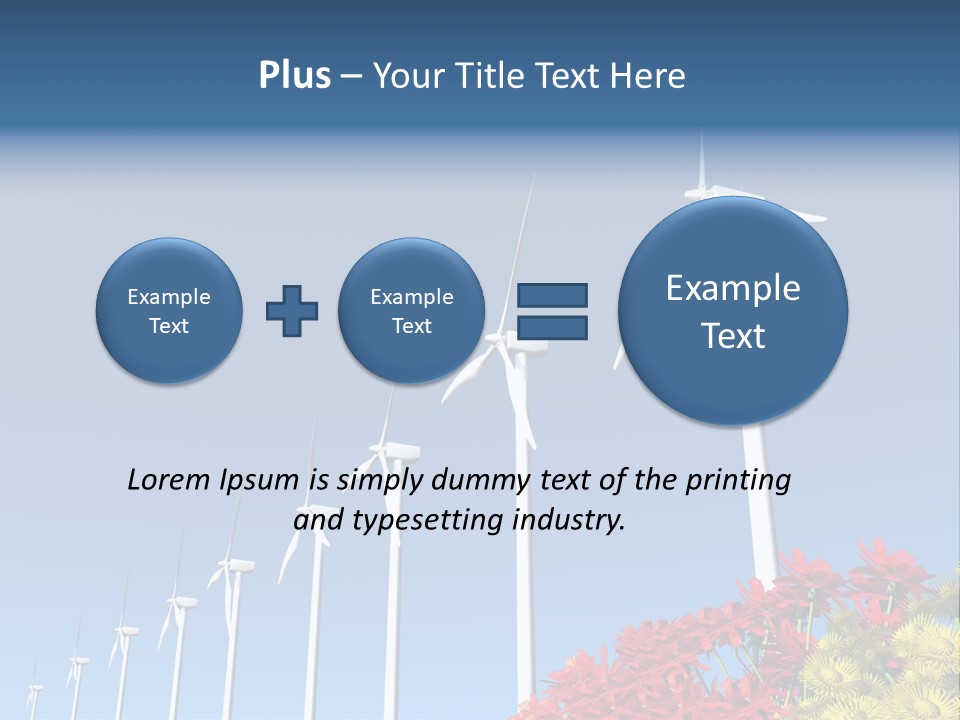 Fields Eolienne Wind PowerPoint Template