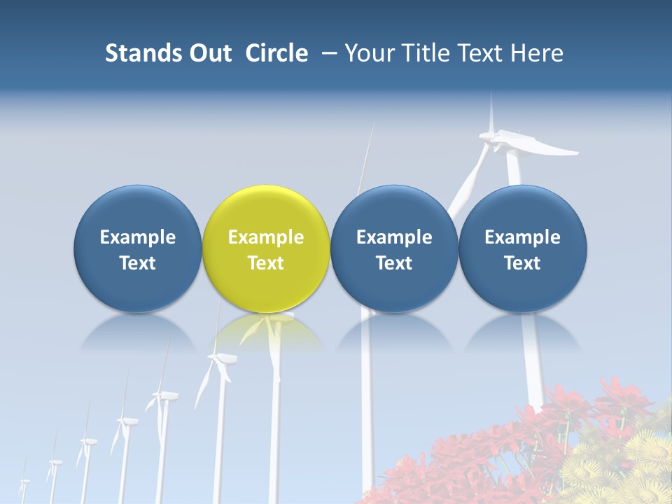 Fields Eolienne Wind PowerPoint Template