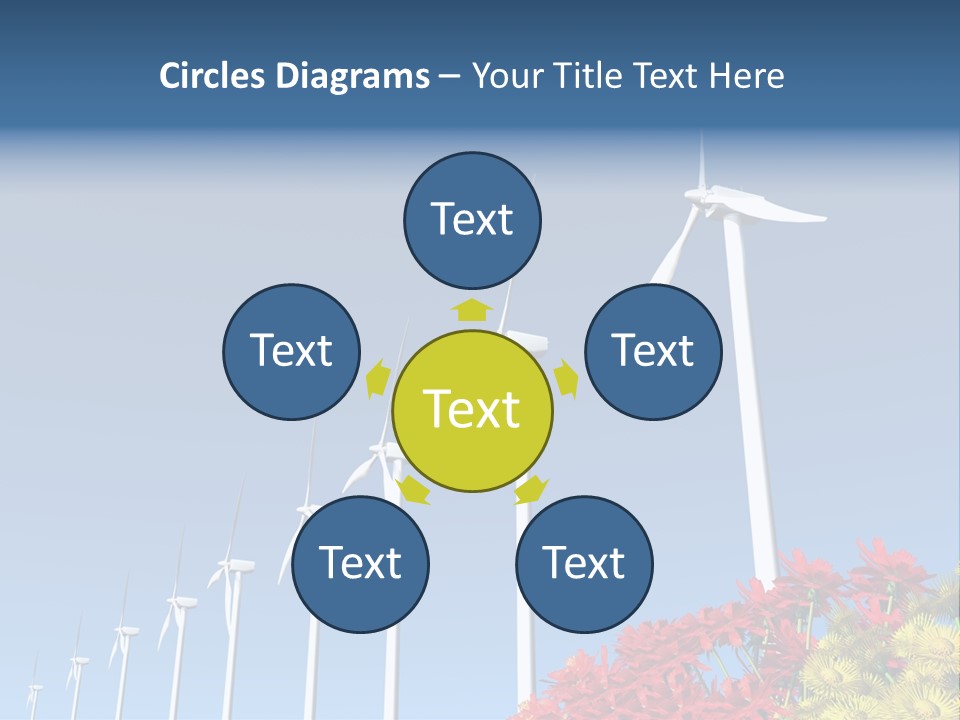 Fields Eolienne Wind PowerPoint Template
