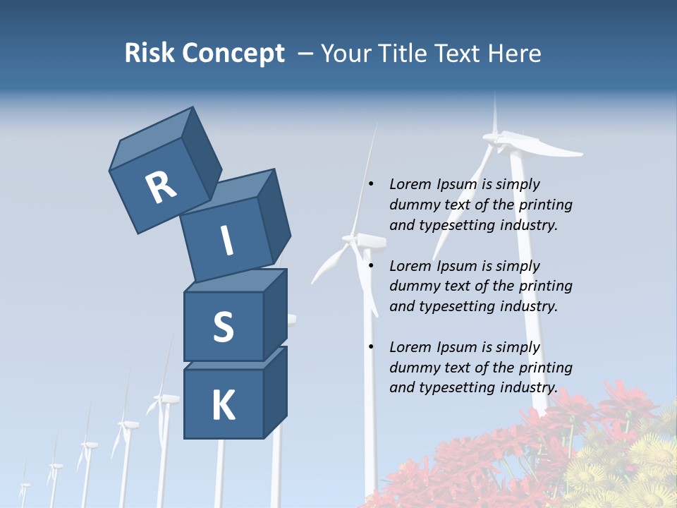 Fields Eolienne Wind PowerPoint Template