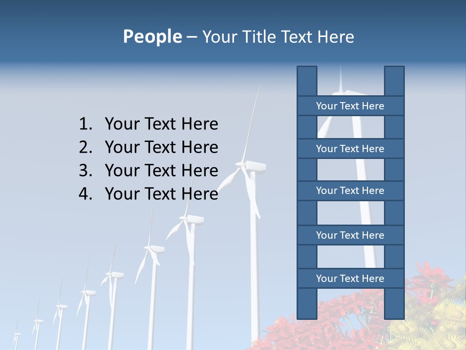 Fields Eolienne Wind PowerPoint Template