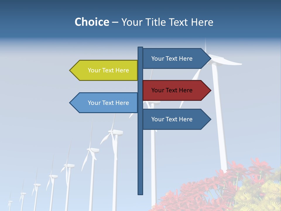 Fields Eolienne Wind PowerPoint Template