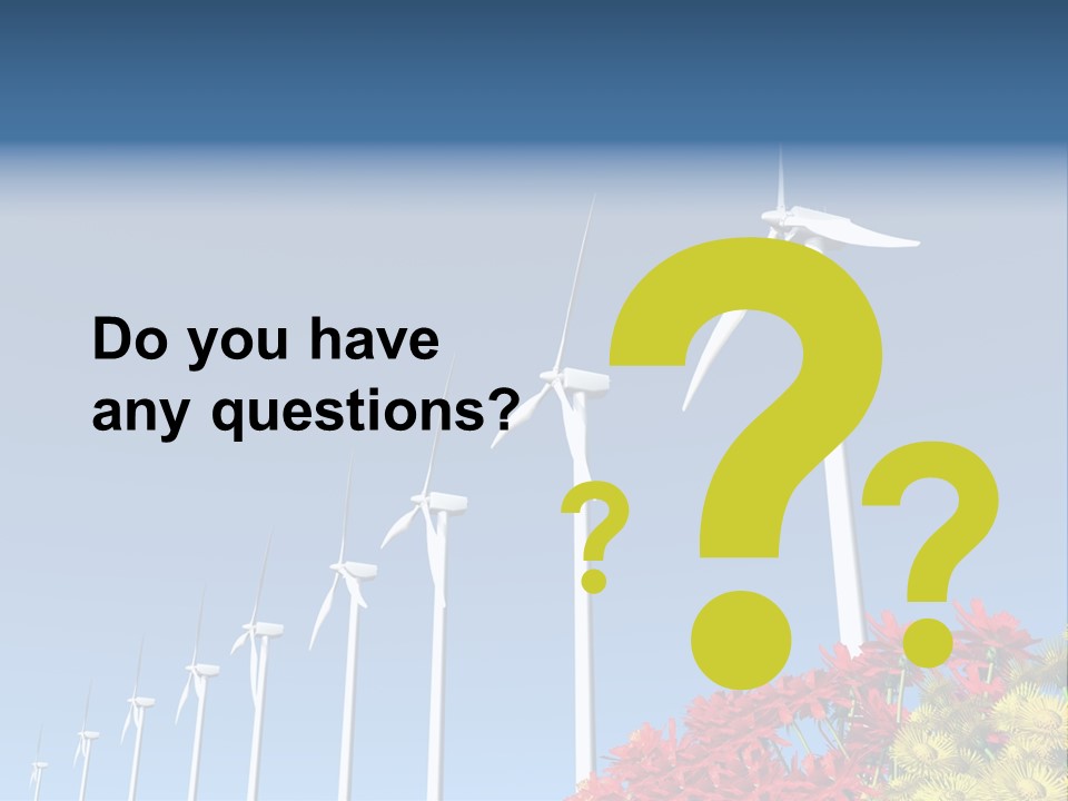 Fields Eolienne Wind PowerPoint Template
