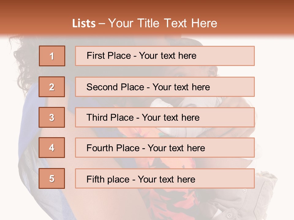 Boy Comfort Mixed PowerPoint Template