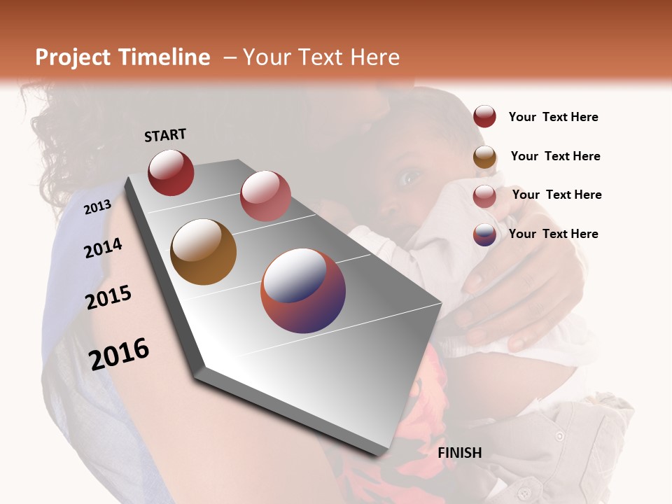 Boy Comfort Mixed PowerPoint Template