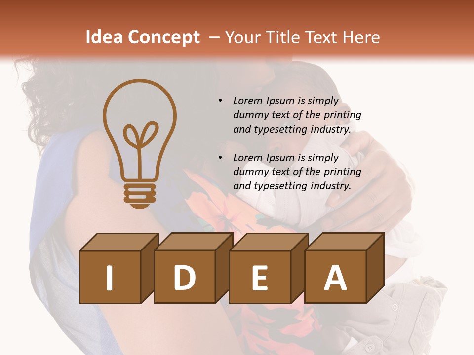 Boy Comfort Mixed PowerPoint Template