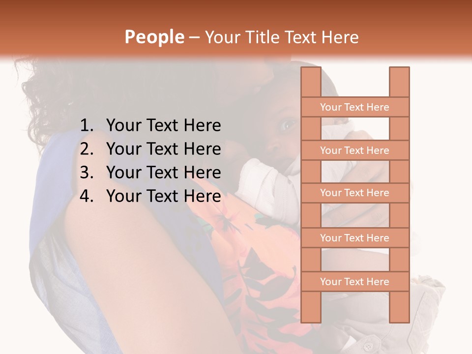 Boy Comfort Mixed PowerPoint Template