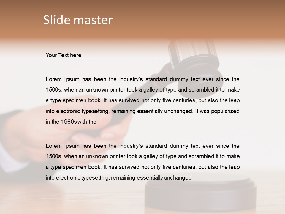 European Business Portrait PowerPoint Template