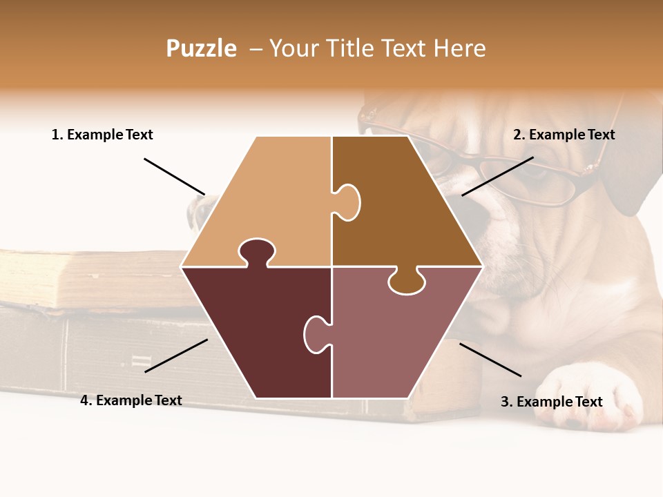 Cute Student Concentrated PowerPoint Template