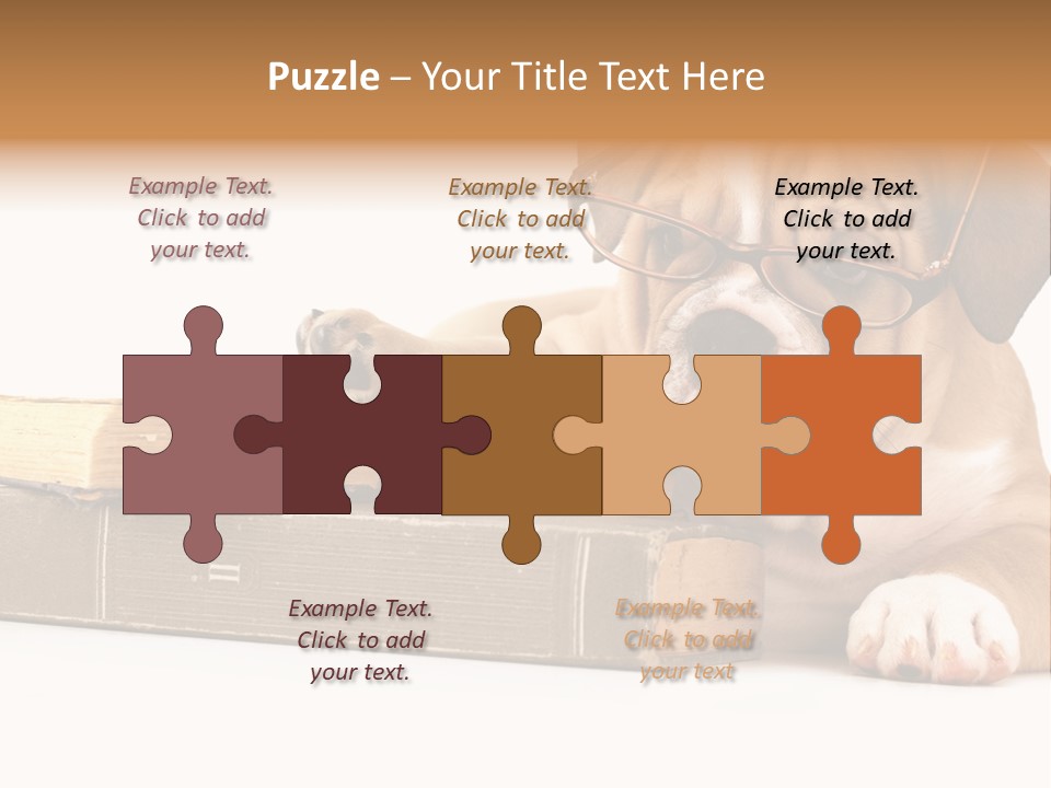 Cute Student Concentrated PowerPoint Template