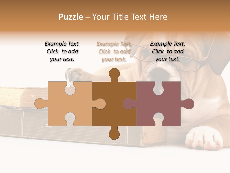 Cute Student Concentrated PowerPoint Template