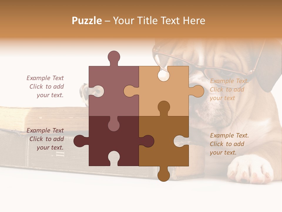 Cute Student Concentrated PowerPoint Template