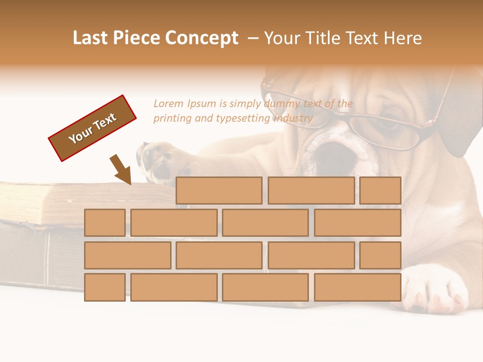 Cute Student Concentrated PowerPoint Template