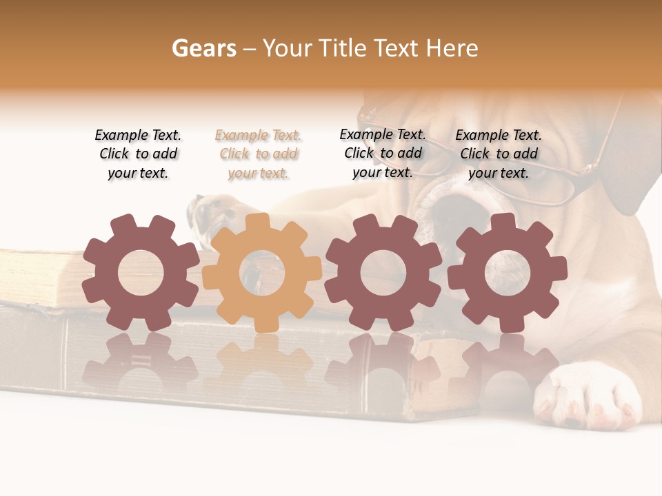 Cute Student Concentrated PowerPoint Template