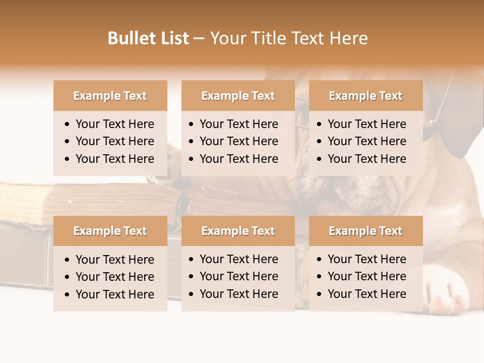 Cute Student Concentrated PowerPoint Template