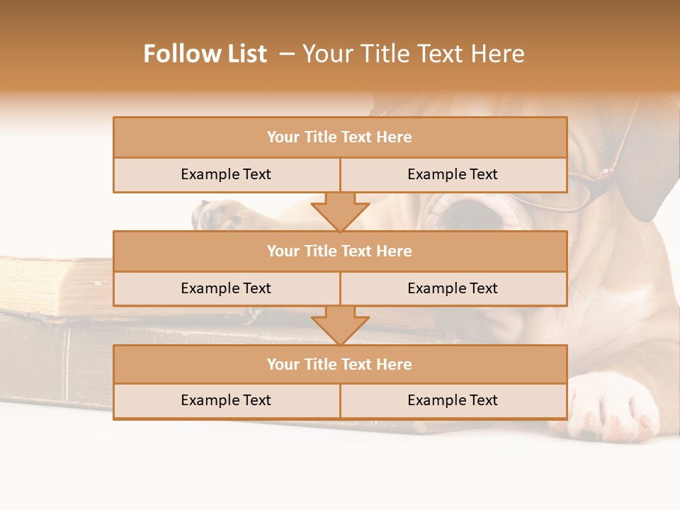 Cute Student Concentrated PowerPoint Template