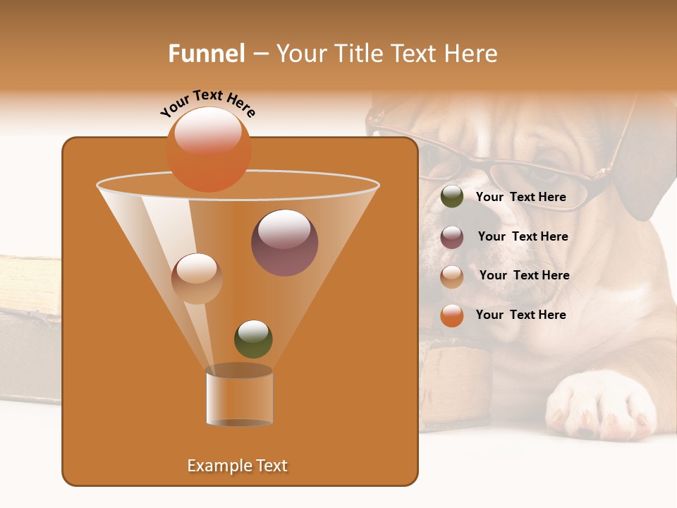 Cute Student Concentrated PowerPoint Template