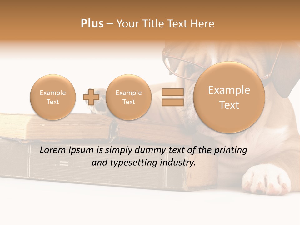 Cute Student Concentrated PowerPoint Template
