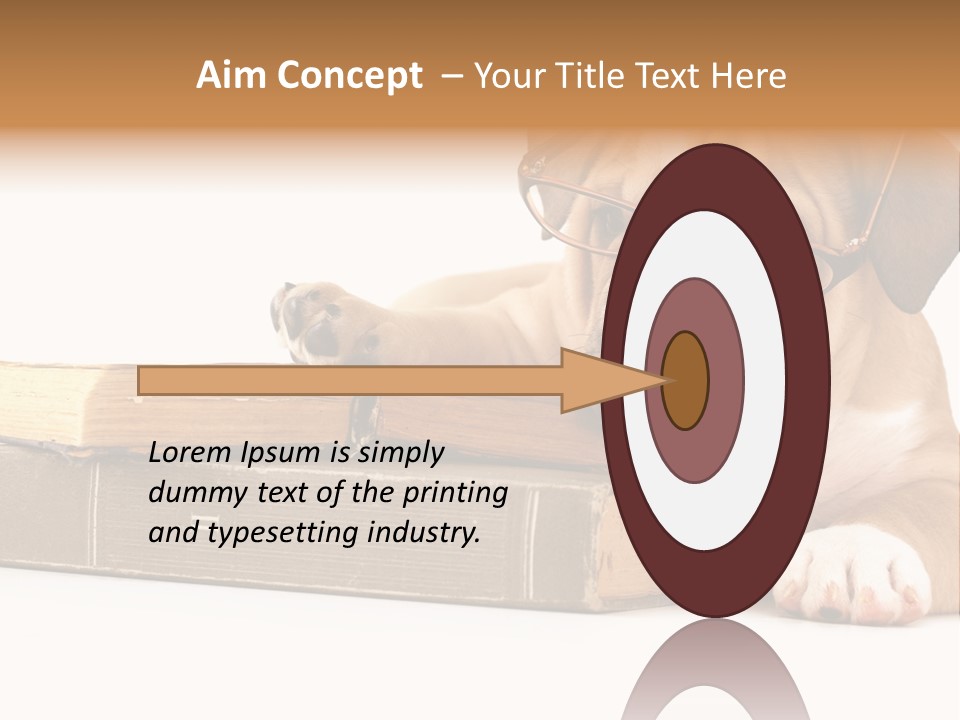 Cute Student Concentrated PowerPoint Template