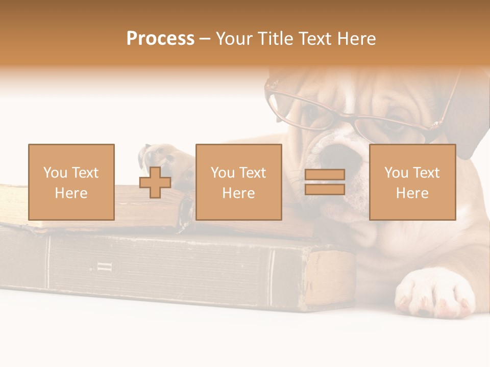 Cute Student Concentrated PowerPoint Template