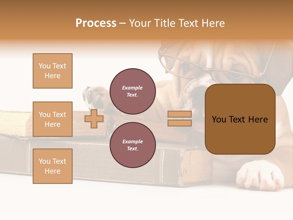 Cute Student Concentrated PowerPoint Template
