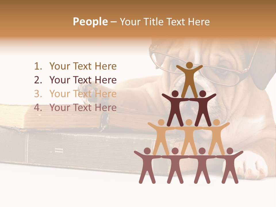 Cute Student Concentrated PowerPoint Template