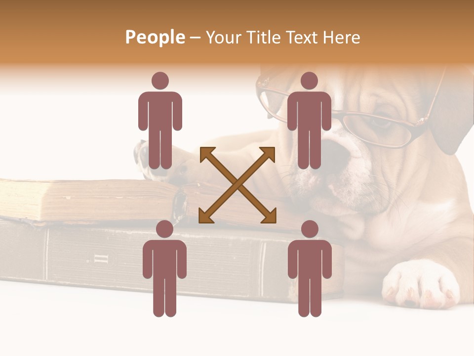 Cute Student Concentrated PowerPoint Template