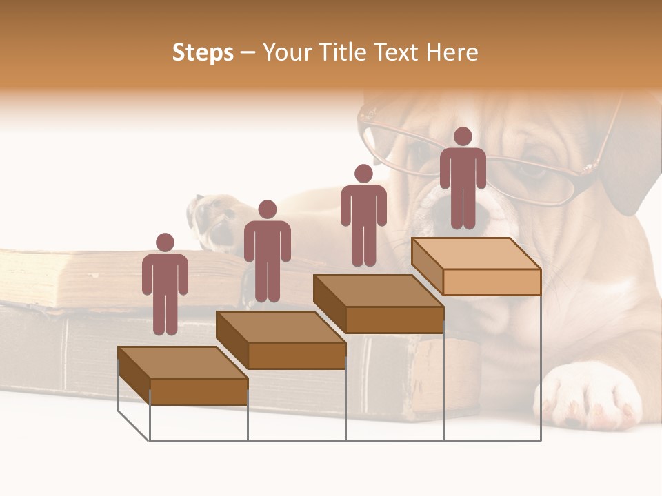 Cute Student Concentrated PowerPoint Template