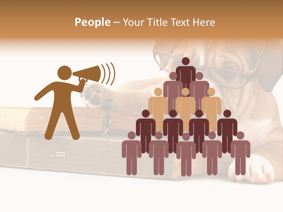 Cute Student Concentrated PowerPoint Template