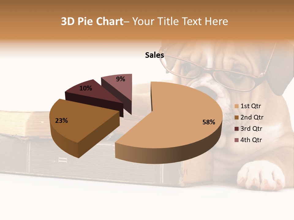 Cute Student Concentrated PowerPoint Template