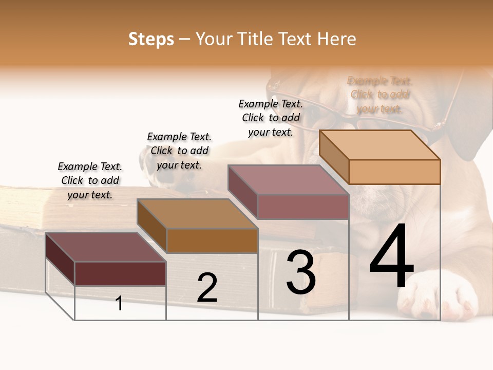 Cute Student Concentrated PowerPoint Template