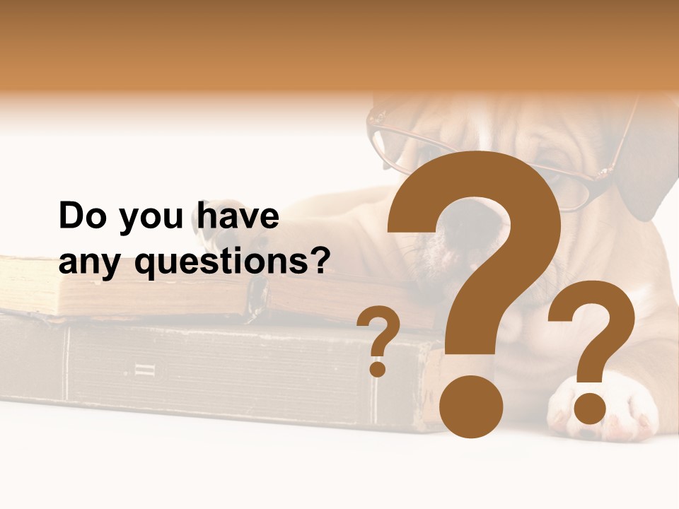 Cute Student Concentrated PowerPoint Template