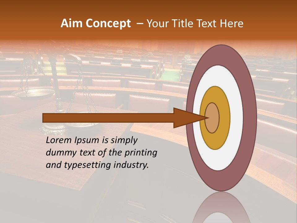 Judgement Litigate Plaintiff PowerPoint Template