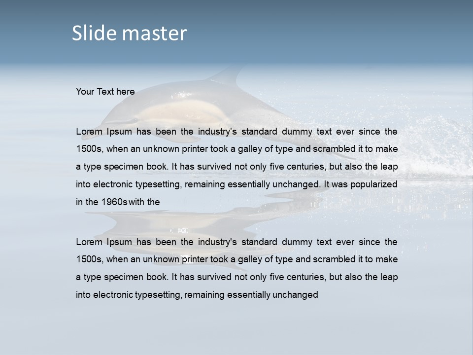 Bay Tourism Swimming PowerPoint Template