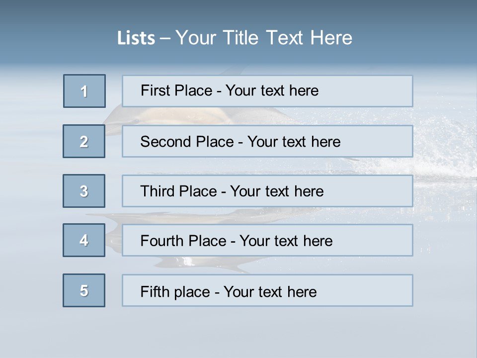 Bay Tourism Swimming PowerPoint Template