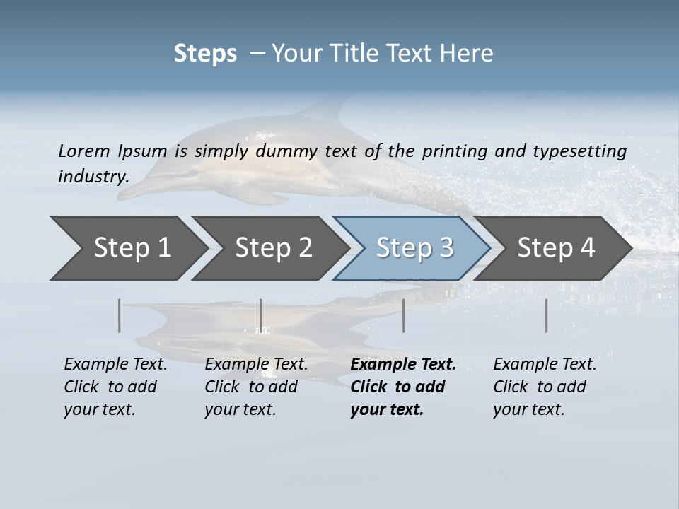 Bay Tourism Swimming PowerPoint Template