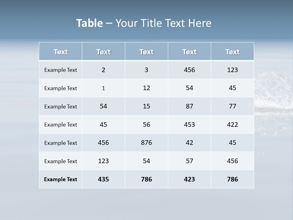 Bay Tourism Swimming PowerPoint Template