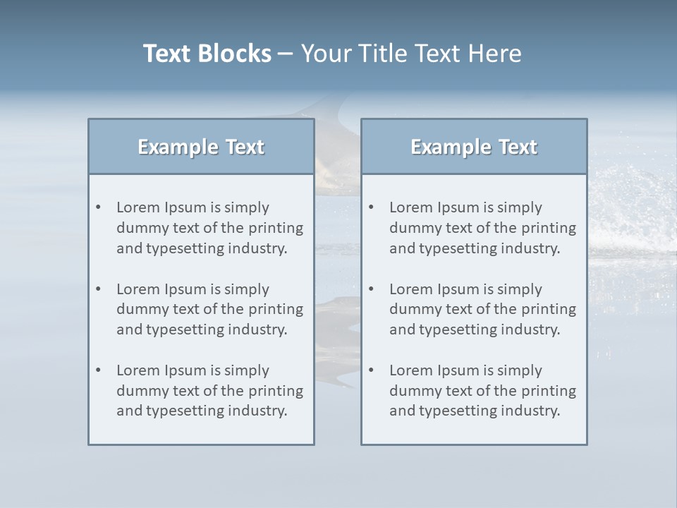 Bay Tourism Swimming PowerPoint Template