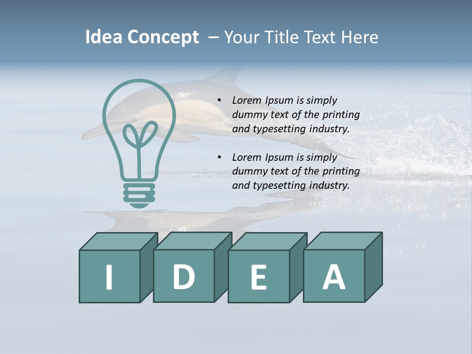 Bay Tourism Swimming PowerPoint Template