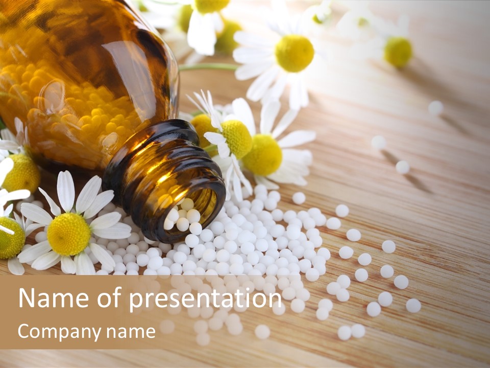 Illness Plant Bottle PowerPoint Template