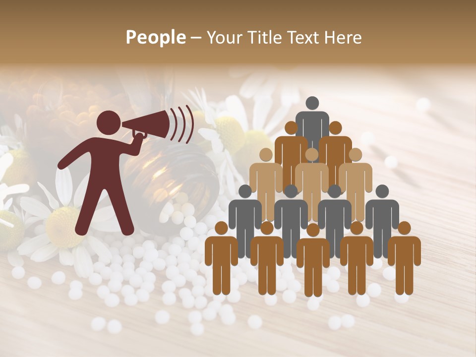 Illness Plant Bottle PowerPoint Template