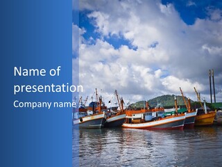 Ashore Anchor Phuket PowerPoint Template