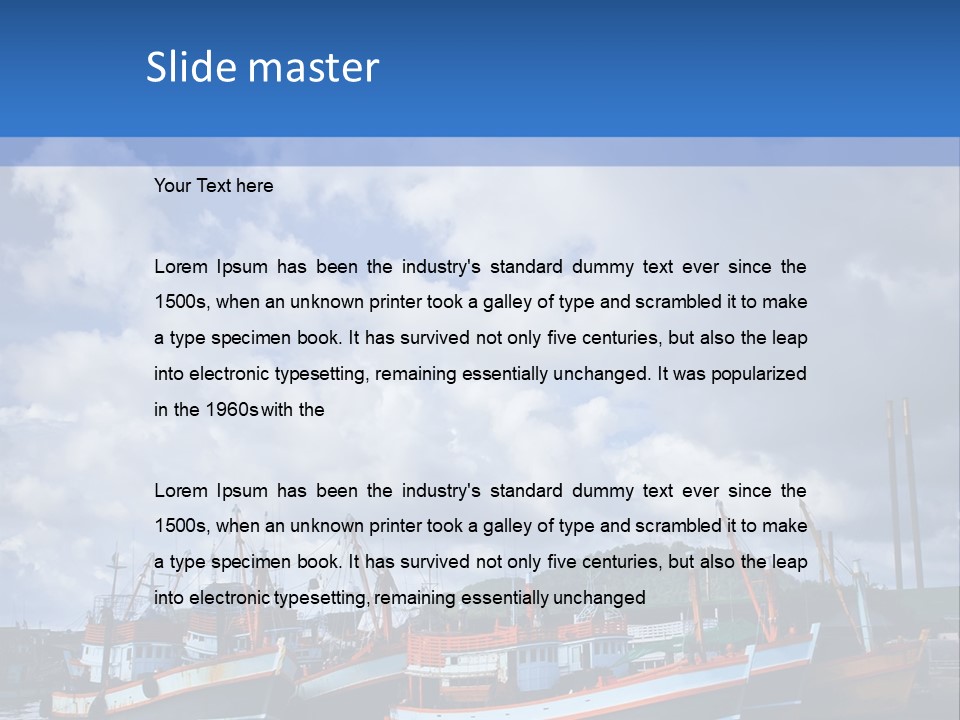 Ashore Anchor Phuket PowerPoint Template