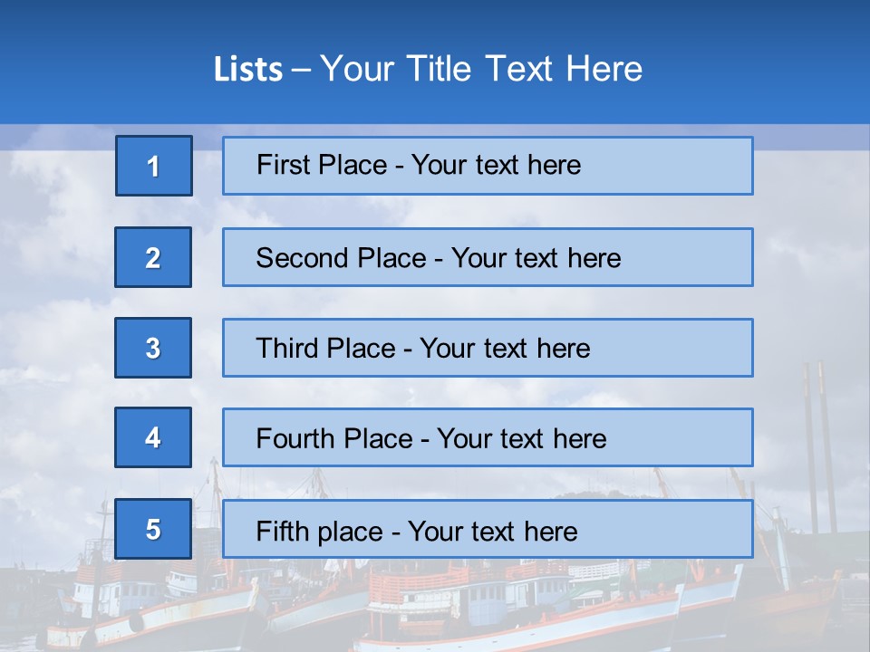 Ashore Anchor Phuket PowerPoint Template