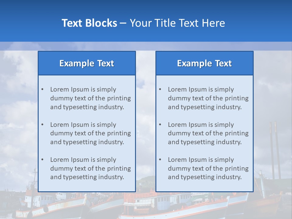 Ashore Anchor Phuket PowerPoint Template