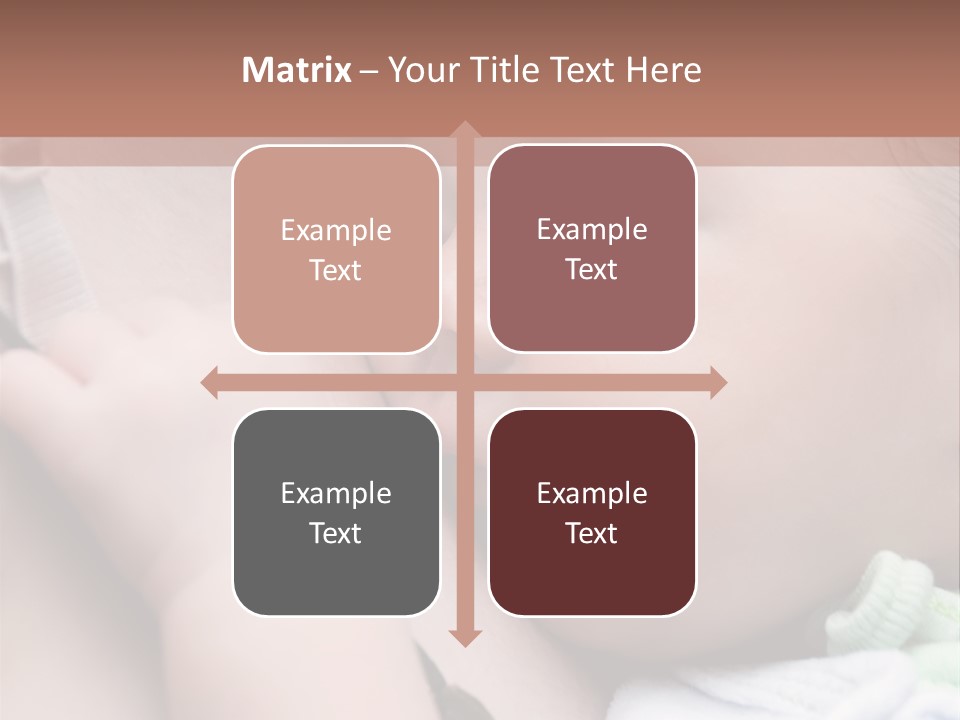 Family Newborn Smiling PowerPoint Template