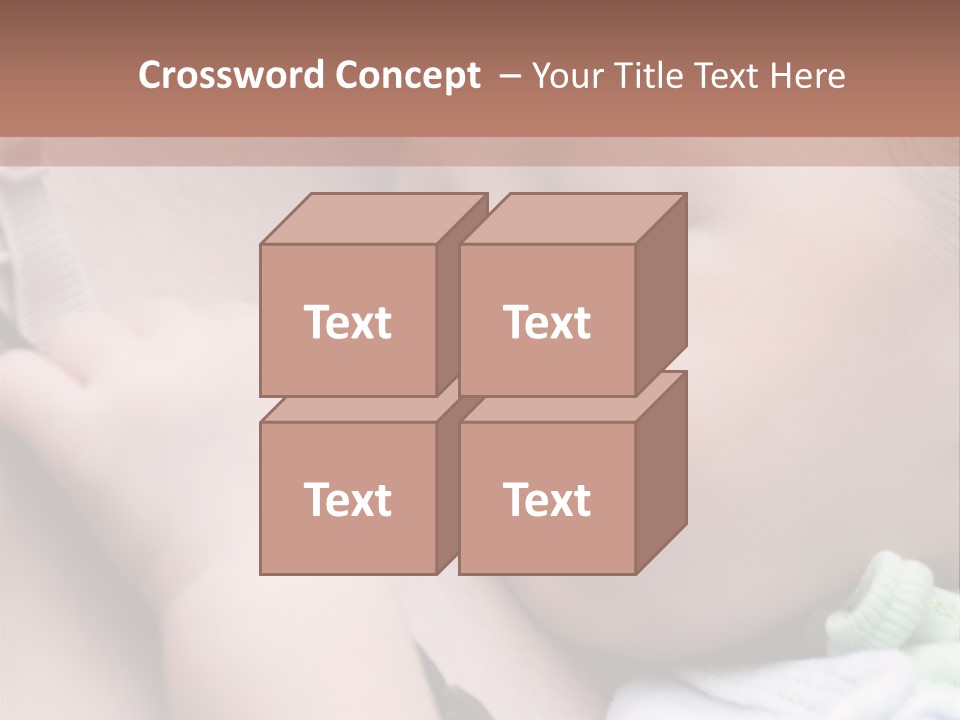 Family Newborn Smiling PowerPoint Template