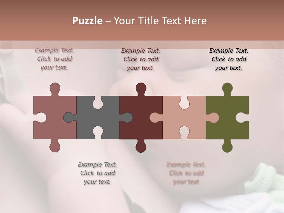 Family Newborn Smiling PowerPoint Template