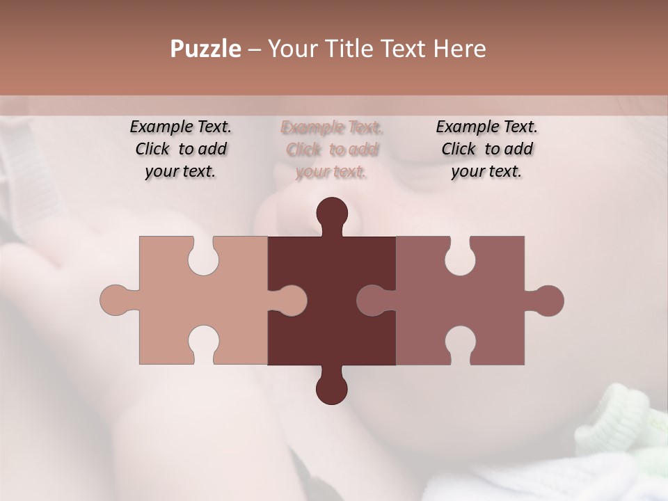 Family Newborn Smiling PowerPoint Template